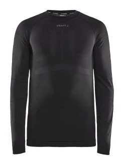 Craft Men's Active Intensity Crewneck Baselayer - Black/Asphalt (1907933-999995) 12 Craft Men's Active Intensity Crewneck Baselayer - Black/Asphalt (1907933-999995) -HOKA SHOP 1907933 999995 Active Intensity CN LS F Preview