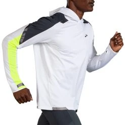 Brooks Men's Run Visible Thermal Hoodie - White/Asphalt/Nightlife (211411134) 8 Brooks Men's Run Visible Thermal Hoodie - White/Asphalt/Nightlife (211411134) -HOKA SHOP 211411 134 MV Run Visible Thermal Hoodie