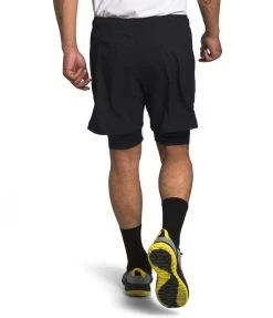 The North Face Men's Active Trail Dual Short - Black (NF0A48USJK3) 8 The North Face Men's Active Trail Dual Short - Black (NF0A48USJK3) -HOKA SHOP NF0A48US JK3 back 2