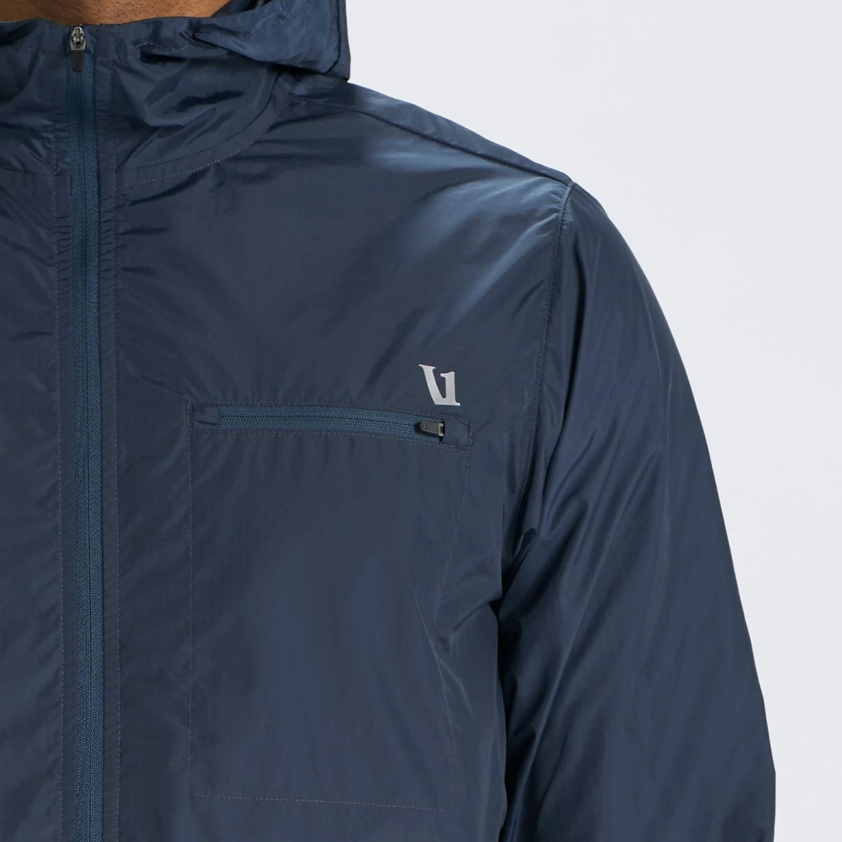 Vuori Men's Daybreak Windbreaker - Indigo (V523IND) 4 Vuori Men's Daybreak Windbreaker - Indigo (V523IND) - Image 4