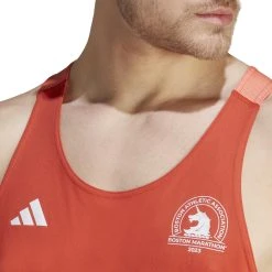 Adidas Men's Boston Marathon® 2023 Tank Top -HOKA SHOP adidas mens boston marathon 2023 tank top red 4