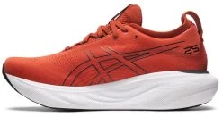 Asics Men's Gel Nimbus 25 -HOKA SHOP asics mens gel nimbus 25 high sushion running shoe red 3