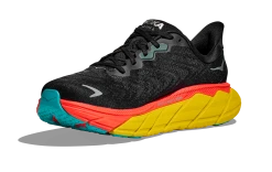 HOKA Men's Arahi 6 9 HOKA Men's Arahi 6 -HOKA SHOP hoka mens arahi 6 running shoe black red yellow 1