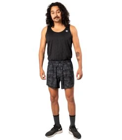 Rabbit Men's Quadtastic 5" Shorts -HOKA SHOP rabbit mens quadtastic black asphalt 2