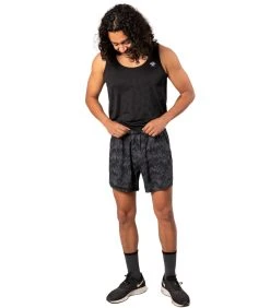 Rabbit Men's Quadtastic 5" Shorts -HOKA SHOP rabbit mens quadtastic black asphalt 3