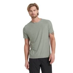 Vuori Men's Strato Tech Tee -HOKA SHOP vuori mens strato tech tee eucalyptus heather 2