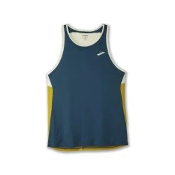 Brooks Men's Atmosphere Singlet 13 Brooks Men's Atmosphere Singlet -HOKA SHOP www brooksrunning com 211384 428 mv atmosphere singlet mens sleeveless running top